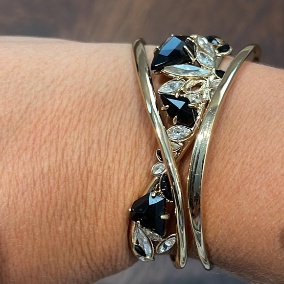 Alexis Bittar Gold Bracelet with Stones - Picture 1 of 7
